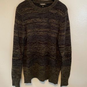 Express Green Crew Neck Sweater
